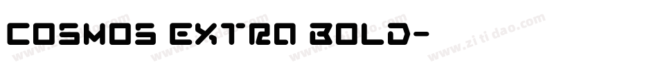 Cosmos Extra Bold字体转换
